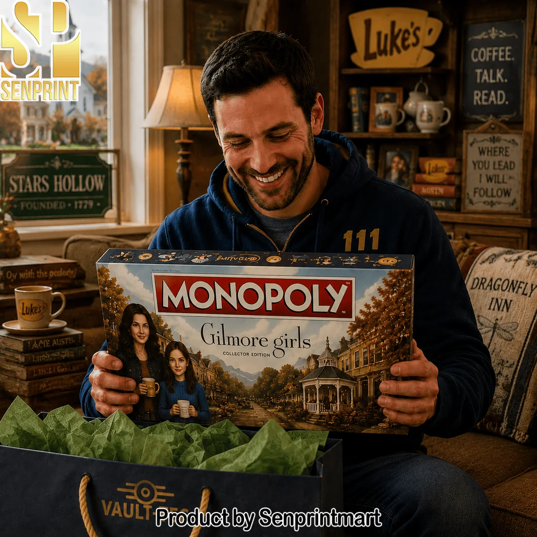 Gilmore Girls Stars Hollow Collector Edition Premium Monopoly Inspired Board Game Gilmore Girls Stars Hollow Collector Edition Premium Monopoly Inspired Board Game
