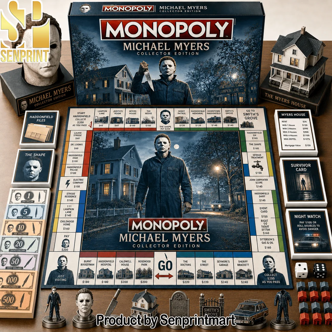 Monopoly Michael Myers Halloween Collector’s Edition Premium Horror Movie Board Game