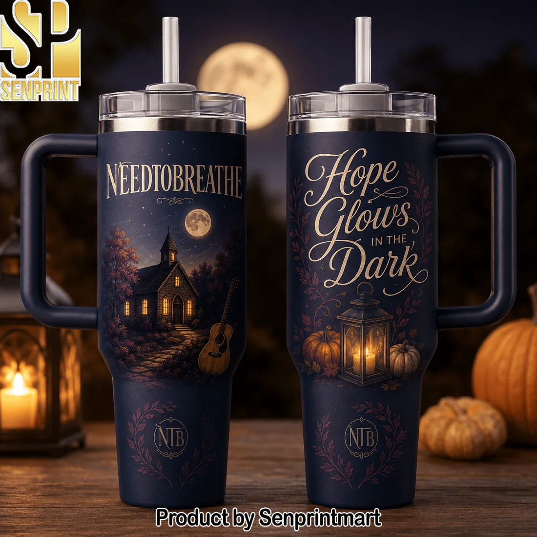 Needtobreathe Hope Glows in the Dark Cozy Autumn NTB Band Stainless Steel Insulated Travel Tumbler
