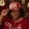 Delta Sigma Theta DST Sorority 1913 Elephant Vintage Distressed Crimson Embroidered Baseball Cap