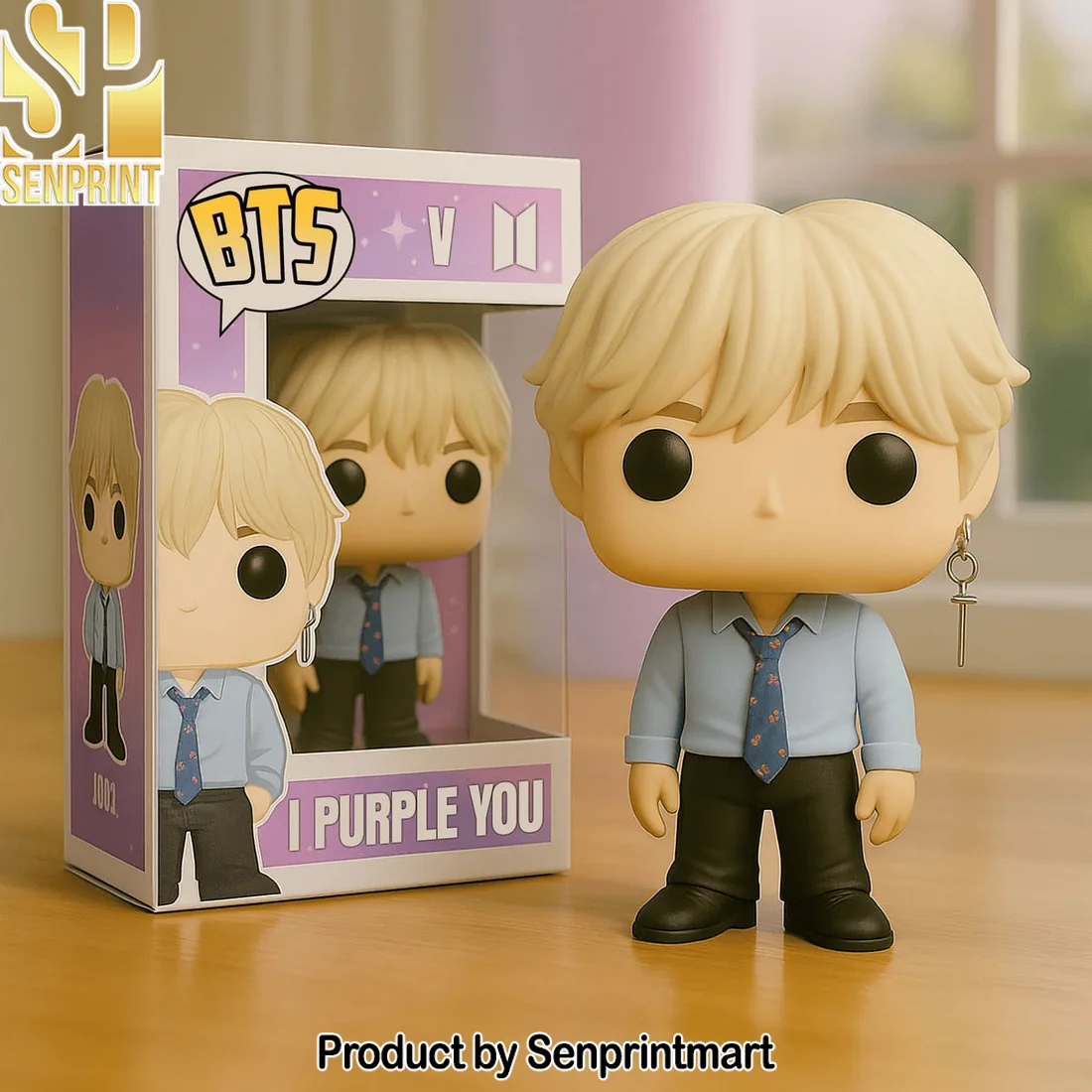BTS K-Pop Chibi Member I Purple You Edition Cute Collectible Vinyl Figure BTS K-Pop Chibi Member I Purple You Edition Cute Collectible Vinyl Figure