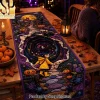 Personalized Spooky Other World Gothic Halloween Quilted Table Runner