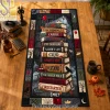 Personalized Classic Horror Book Stack Creepy Reading Nook Gothic Halloween Decor Quilted Table Runner