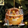 Personalized Winnie the Pooh and Friends Honey Pot Christmas Holiday Gift Acrylic Ornament