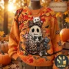 Disney Mickey Mouse Vampire Halloween Cozy Vintage Knit Sweater