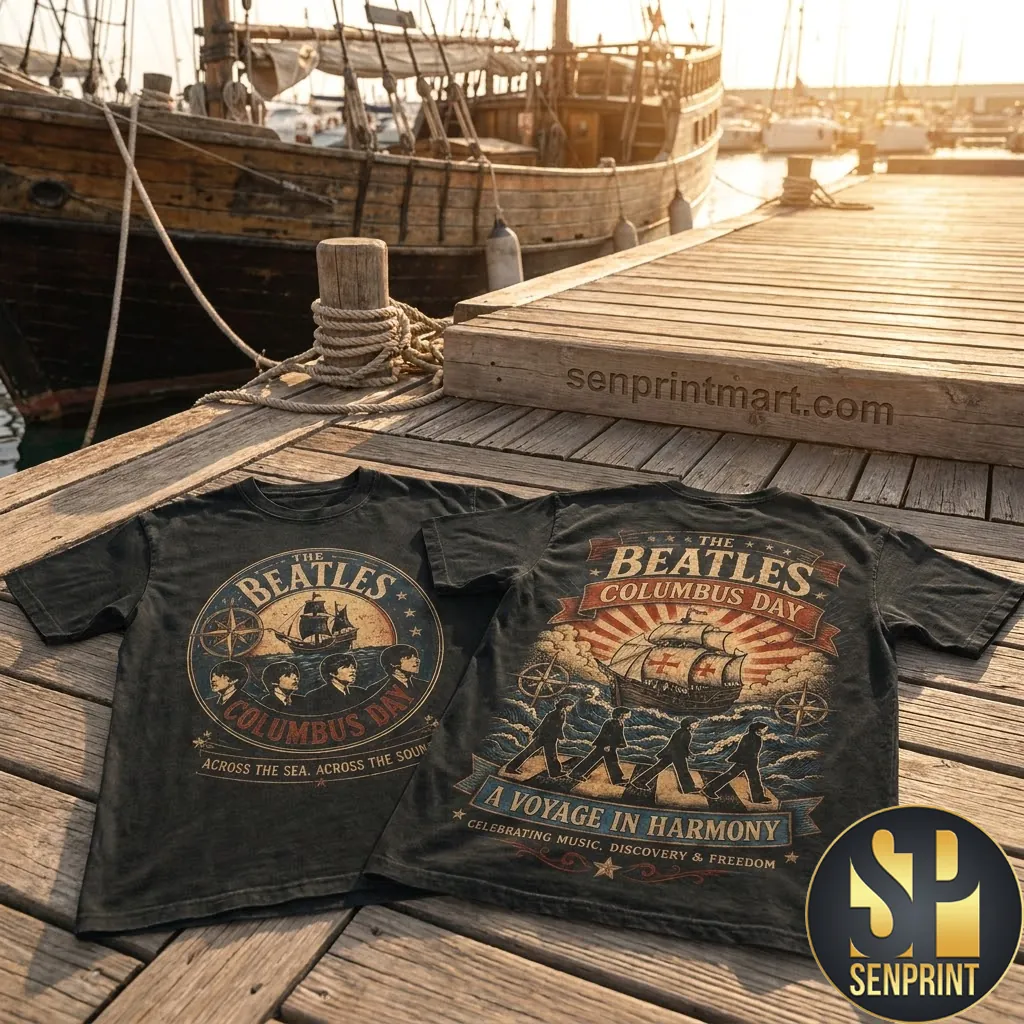 The Beatles Columbus Day Voyage in Harmony Vintage Graphic T-Shirt