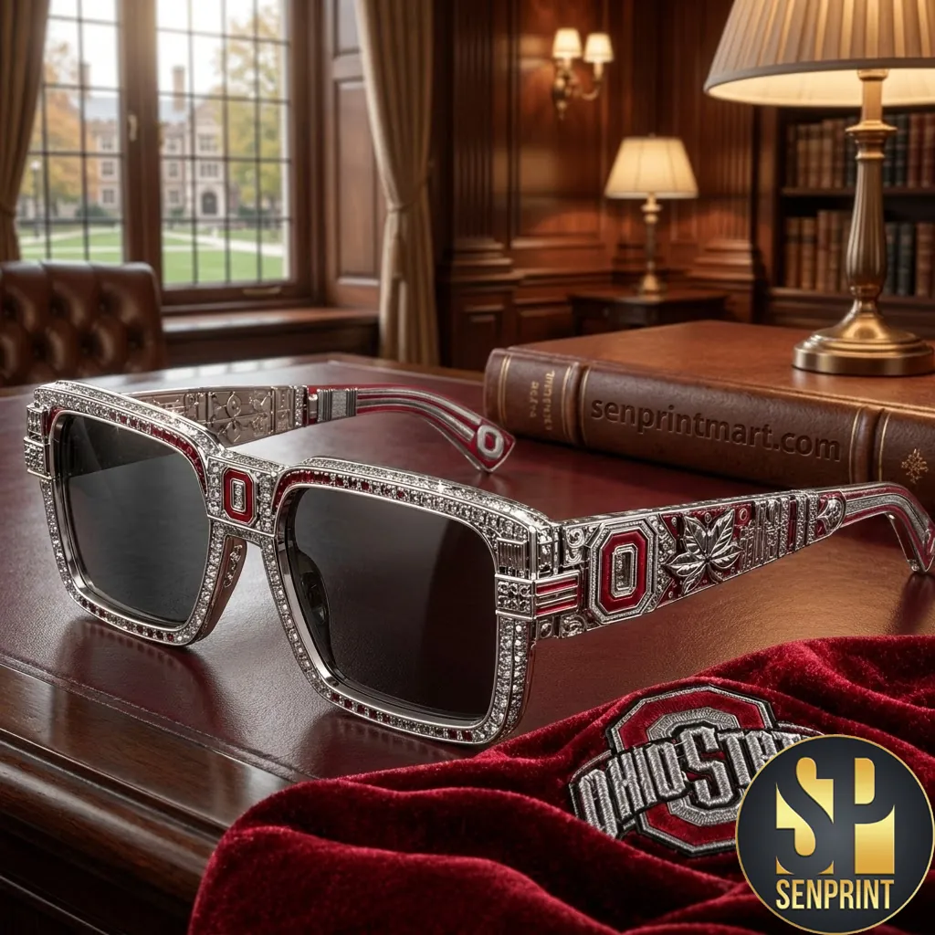 Ohio State Buckeyes Luxury Rhinestone Gameday Sunglasses