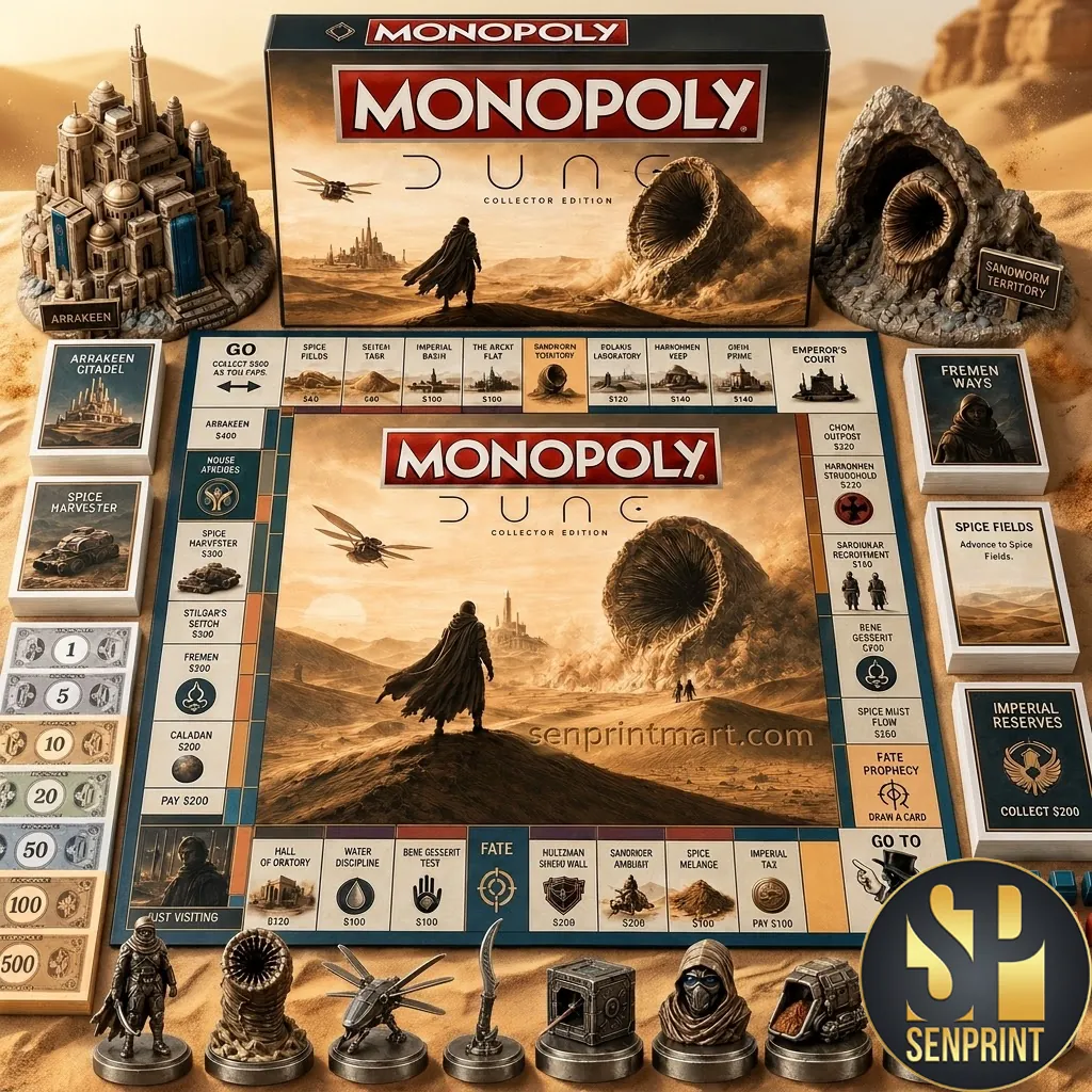 Monopoly Dune Collector Edition Premium Sci-Fi Board Game