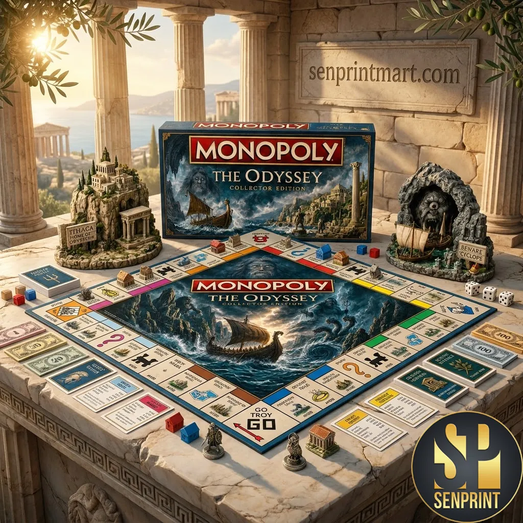 Monopoly The Odyssey Collector Edition Deluxe Greek Mythology Board Game