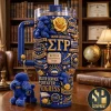 Phi Beta Sigma 1914 Culture For Service 3D Embossed 40oz Tumbler with Handle Phi Beta Sigma 1914 Culture For Service 3D Embossed 40oz Tumbler with Handle