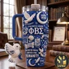 Sigma Gamma Rho Greater Service Greater Progress 3D Embossed 40oz Tumbler with Handle