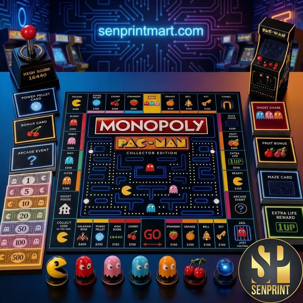 Monopoly Pac-Man Collector Edition Retro Arcade Board Game