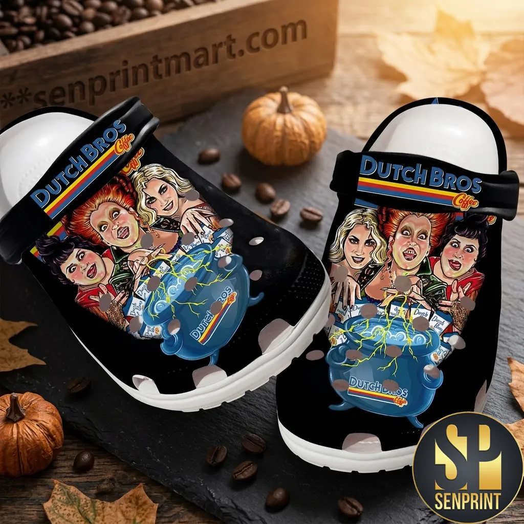 Dutch Bros Coffee Hocus Pocus Sanderson Sisters Halloween Clog Shoes