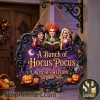 Winifred’s Wands Spell on You Vintage Halloween Round Wooden Door Sign