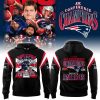 New England Patriots 2025 AFC Champions Super Bowl LIX Commemorative 3D Graphic Pullover Hoodie