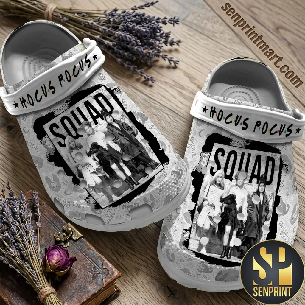 Hocus Pocus Squad Sanderson Sisters Vintage Halloween Crocs Slippers