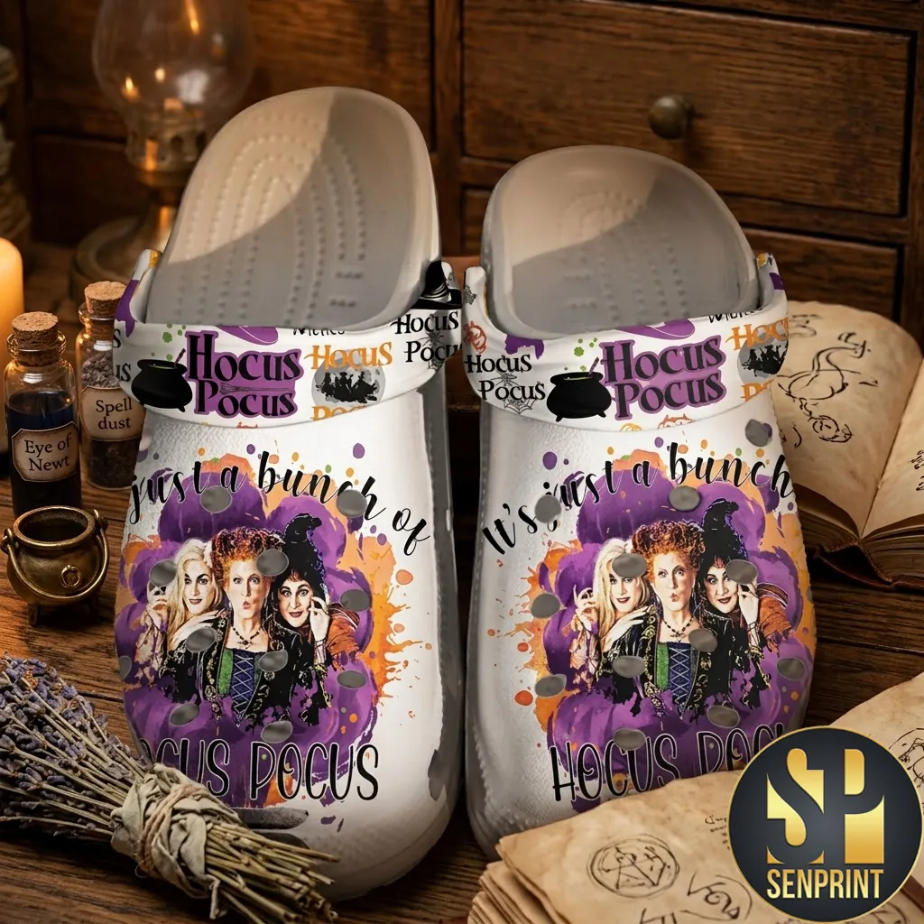 It’s Just A Bunch Of Hocus Pocus Sanderson Sisters Halloween Clog Shoes