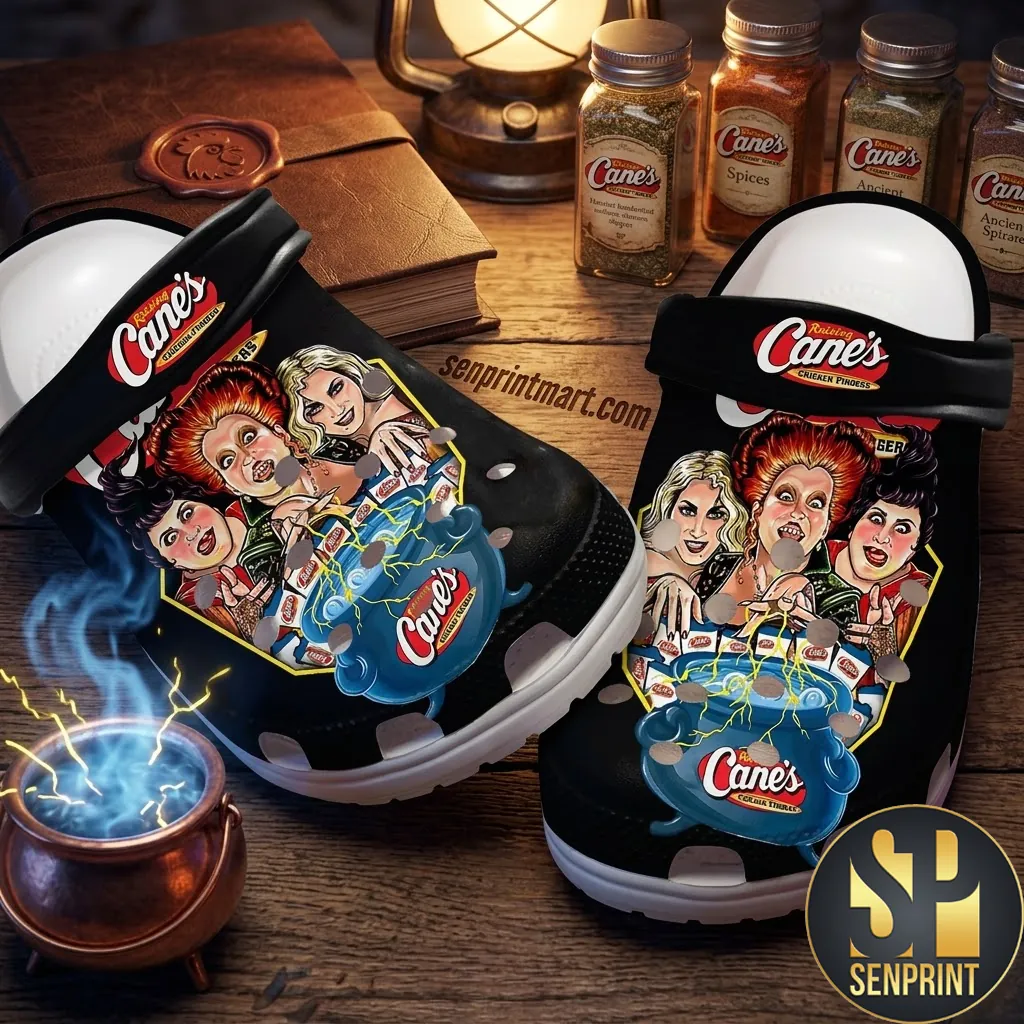 Raising Cane’s Hocus Pocus Sanderson Sisters Halloween Clog Shoes