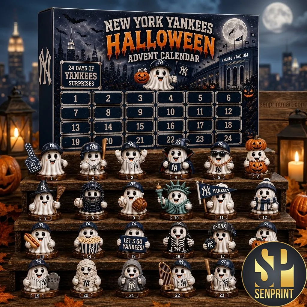 New York Yankees Halloween 24 Days of Surprises Figurine Advent Calendar