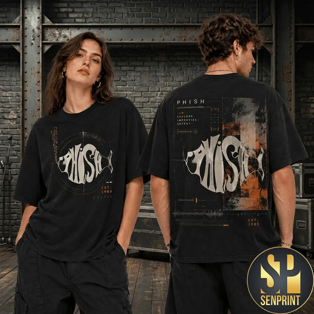 Phish Est 1983 Vintage Wash Jam Band Graphic T-Shirt