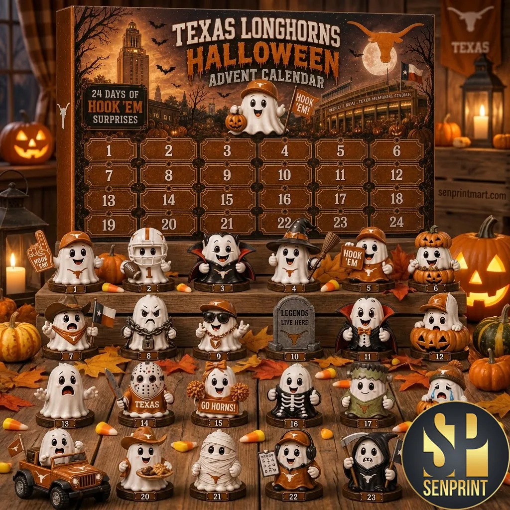Texas Longhorns Halloween 24 Days of Hook ‘Em Surprises Collectible Advent Calendar