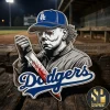 Chucky LA Dodgers Tiffany Bat Horror Mashup Collectible Enamel Pin Chucky LA Dodgers Tiffany Bat Horror Mashup Collectible Enamel Pin