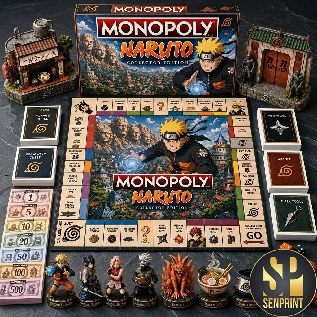 Monopoly Naruto Collector Edition Premium Anime Board Game