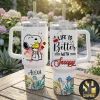 Snoopy Coca-Cola 140th Anniversary Commemorative Red 40oz Tumbler Snoopy Coca-Cola 140th Anniversary Commemorative Red 40oz Tumbler