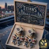 Chicago Bears Da Bears Crystal Football Helmet and Bow Dangle Earrings Chicago Bears Da Bears Crystal Football Helmet and Bow Dangle Earrings