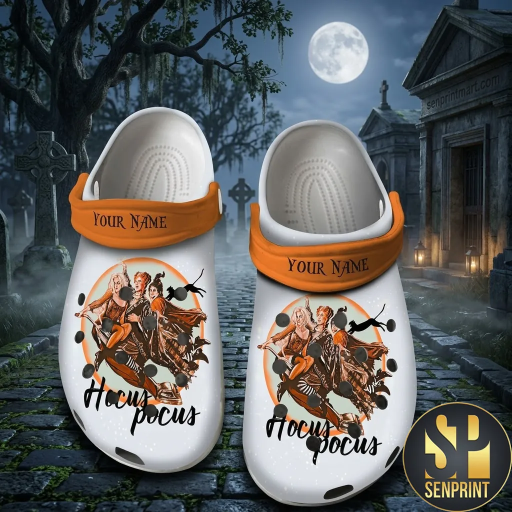 Personalized Hocus Pocus Sanderson Sisters Halloween Clogs Shoes