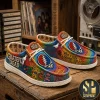 Los Angeles Rams Est 1936 Premium Blue Canvas Loafer Shoes Los Angeles Rams Est 1936 Premium Blue Canvas Loafer Shoes