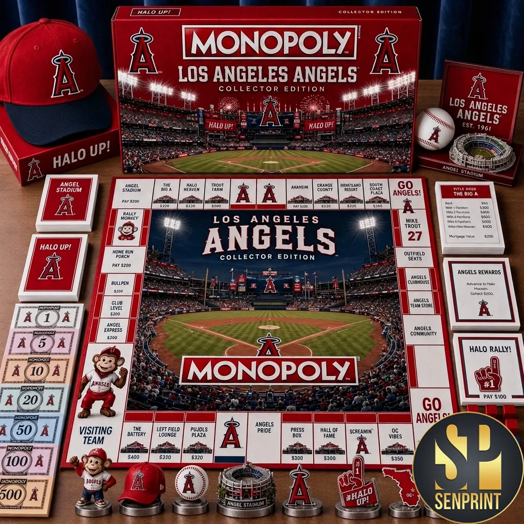 Los Angeles Angels Monopoly Collector Edition MLB Baseball Board Game