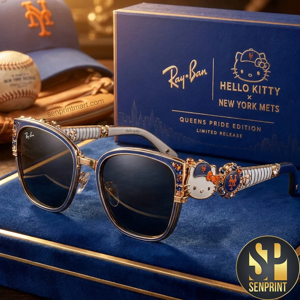 Ray-Ban x Hello Kitty New York Mets Queens Pride Edition Sunglasses