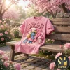 Ohio State Buckeyes Strong Breast Cancer Awareness Pink Ribbon 3D V-Neck Shirt