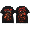 A Nightmare on Elm Street Freddy Krueger Never Sleep Again Double Sided Horror Movie Graphic T-Shirt