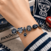 Geelong Cats AFL Football Club 925 Sterling Silver Pandora Style Fan Gift Charm Bracelet Set