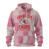 Kansas City Chiefs Breast Cancer Awareness My God Is Stronger Faith Pink Ribbon Hoodie