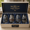 Ford Trucks Mustang and Bronco 3D Embossed Premium Stemless Wine Glass