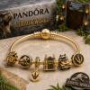 Jurassic World Gold Plated Dinosaur T-Rex Movie Fandom Charm Bracelet Set