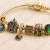 World of Warcraft Alliance Gold Plated For Azeroth Gamer Charm Bracelet Set