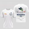 Seattle Seahawks NFL Kitty Burger Funny Game Day Premium 3D T-Shirt