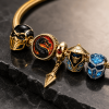 Pandora x Mortal Kombat Gold Plated Scorpion and Sub-Zero Luxury Gamer Jewelry Charm Bracelet Set