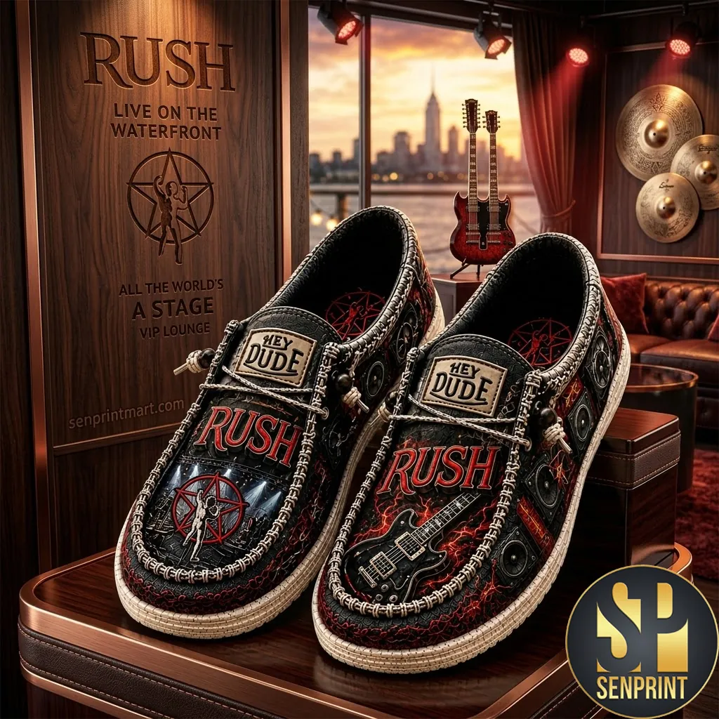 Rush Band Starman Graphic Custom Rock Music Fan Loafer Shoes