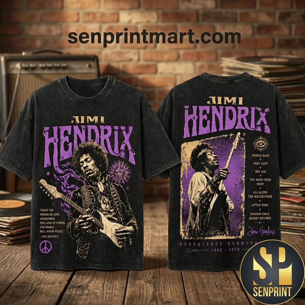 Jimi Hendrix Experience Everything Vintage Wash Graphic T-Shirt