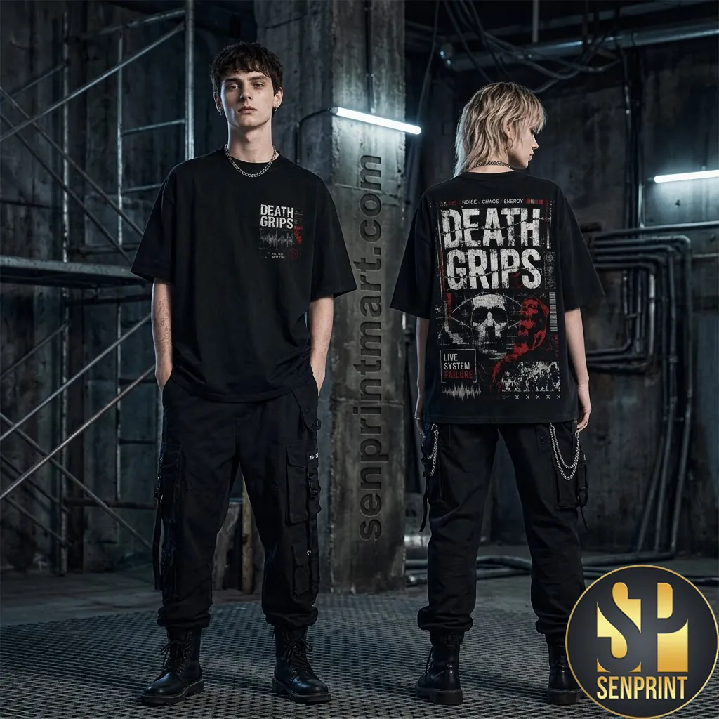 Death Grips Live System Failure Graphic Grunge Streetwear T-Shirt