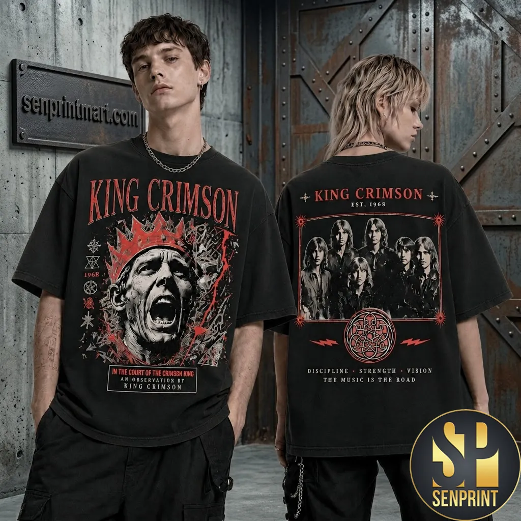 King Crimson In The Court Of The Crimson King Vintage Graphic T-Shirt