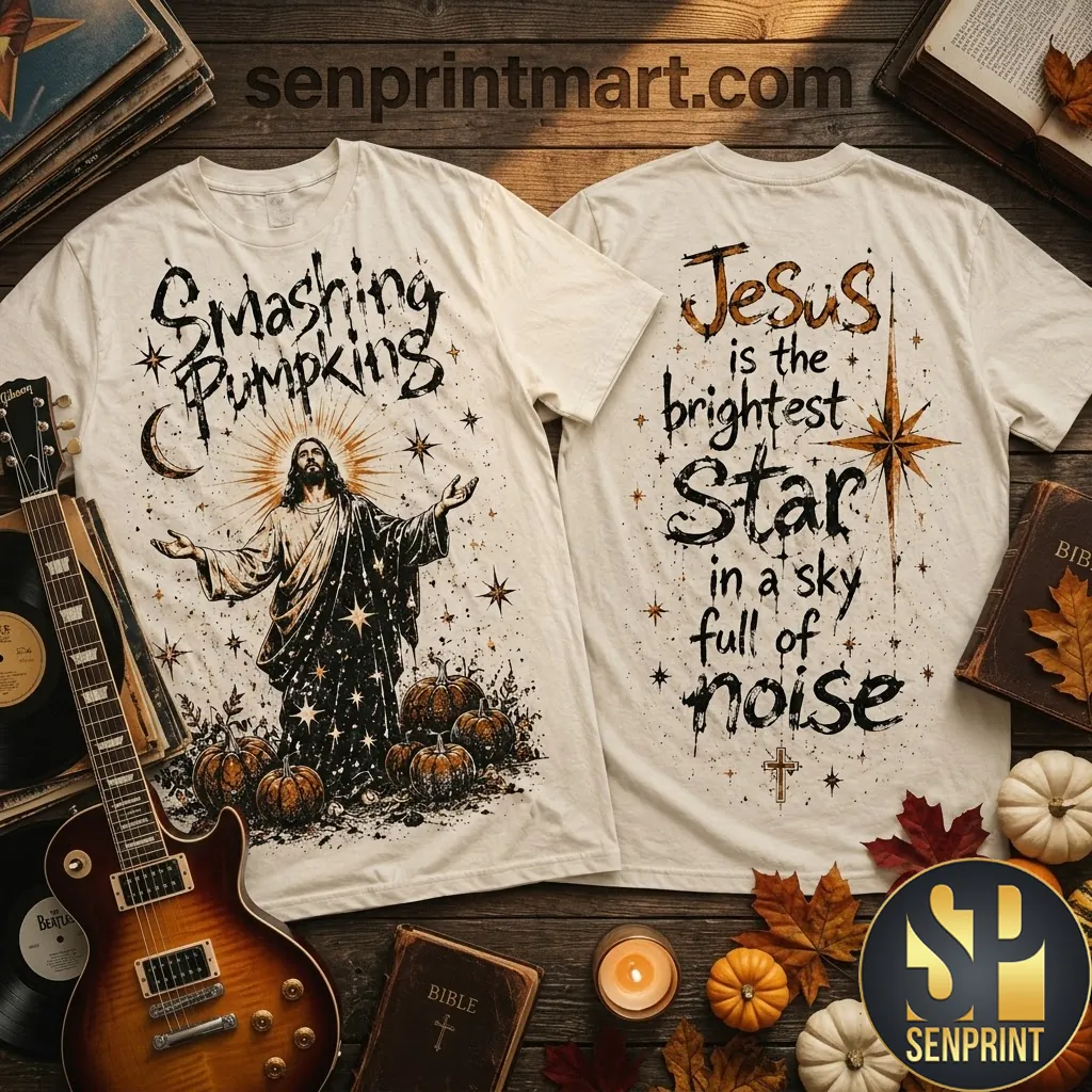 Smashing Pumpkins Jesus Is The Brightest Star Vintage T-Shirt