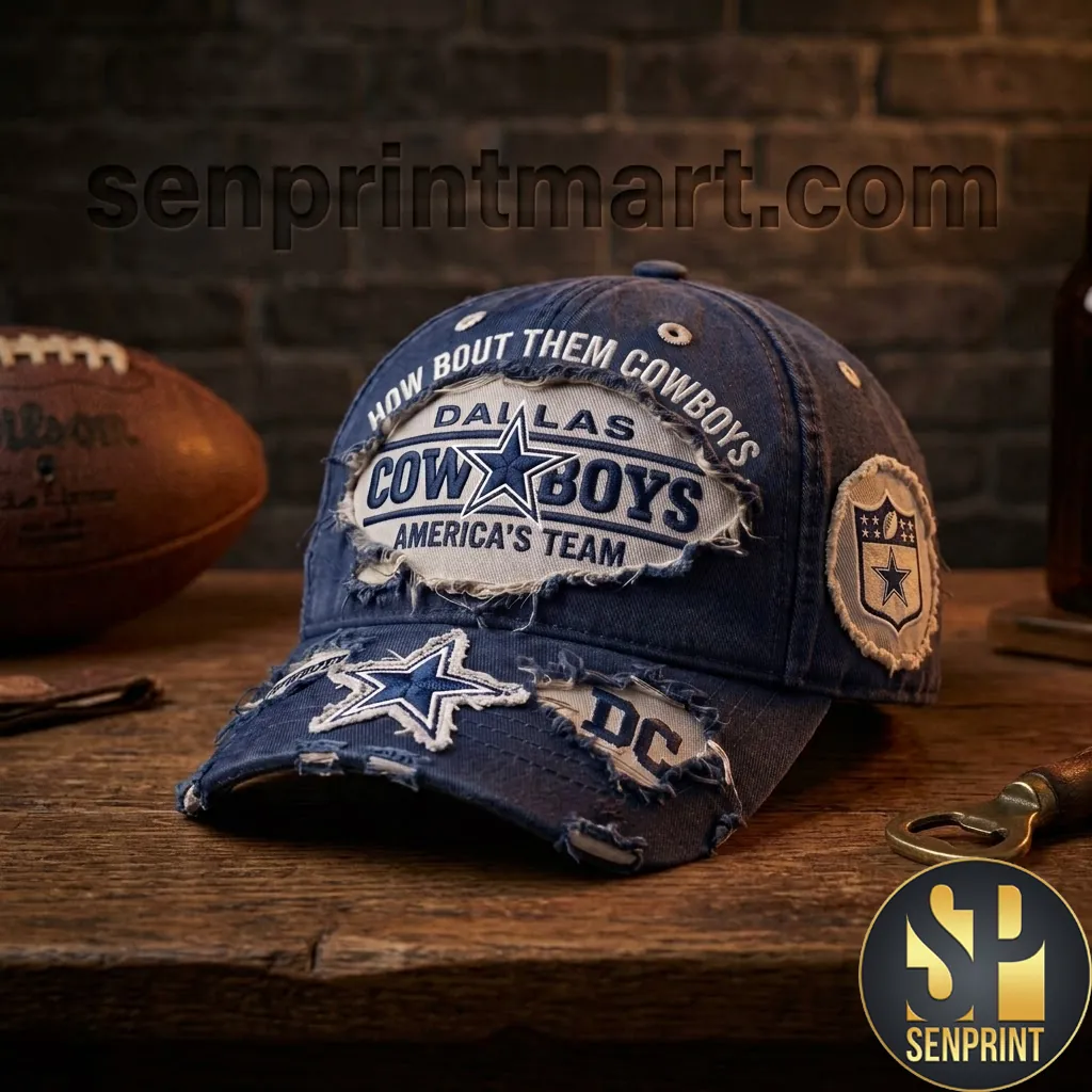 Dallas Cowboys America’s Team Vintage Distressed Baseball Cap