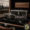 Popeye the Sailor Premium Nautical Gold Accent Unisex Sunglasses Popeye the Sailor Premium Nautical Gold Accent Unisex Sunglasses