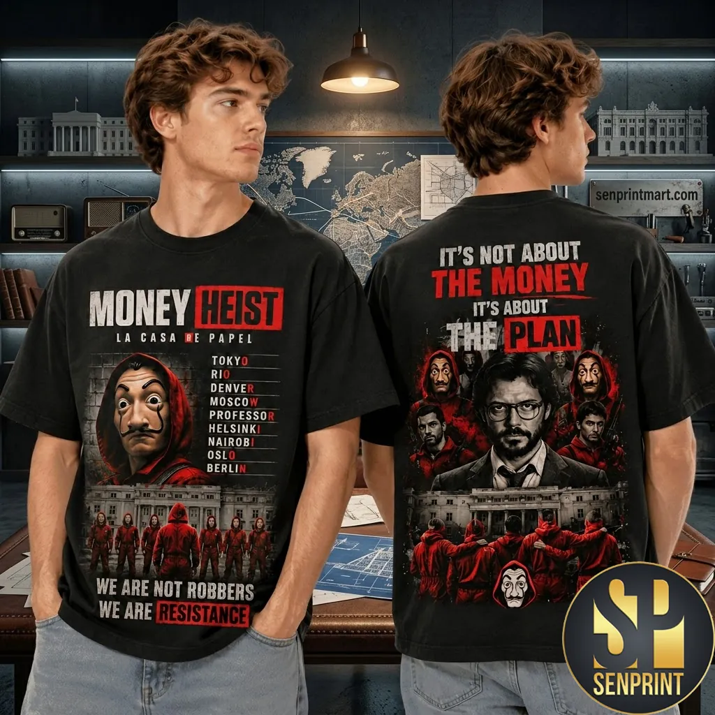 Money Heist La Casa De Papel We Are Resistance Graphic T-Shirt